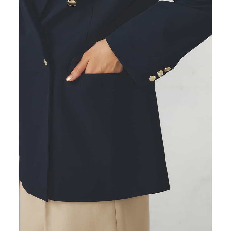 【マシンウォッシャブル】ダブルブレストジャケット | a.v.v【WOMEN】 | 詳細画像31 