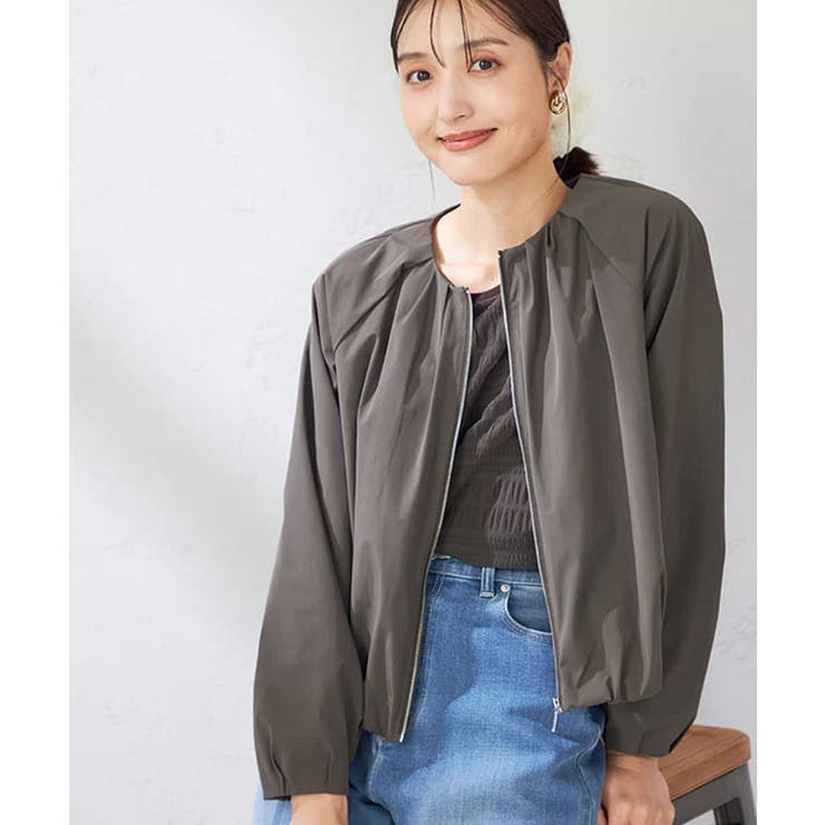 ダークグレー | バルーンヘムブルゾン | a.v.v【WOMEN】