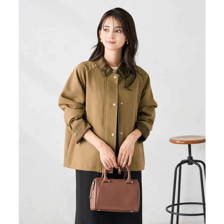 キャメル | ステンカラーブルゾン | a.v.v【WOMEN】