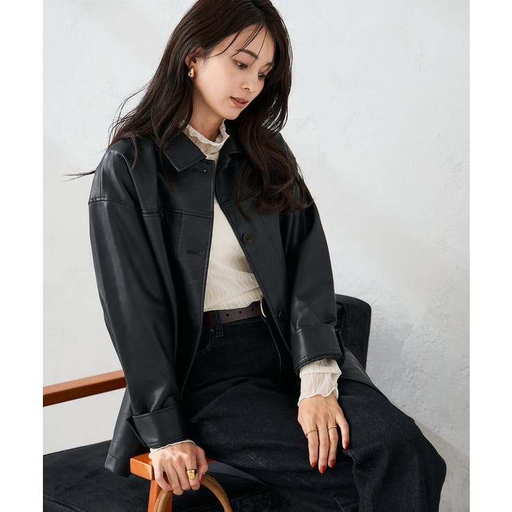 ブラック | カバーオールジャケット | a.v.v【WOMEN】