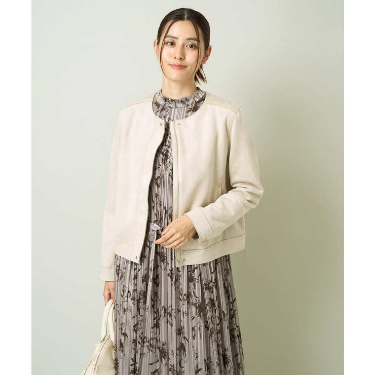 スエードノーカラージャケット | a.v.v【WOMEN】 | 詳細画像1 