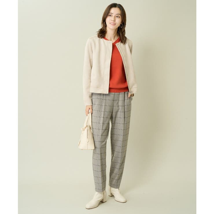 スエードノーカラージャケット | a.v.v【WOMEN】 | 詳細画像12 