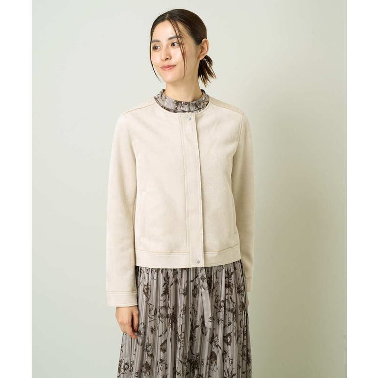 スエードノーカラージャケット | a.v.v【WOMEN】 | 詳細画像14 