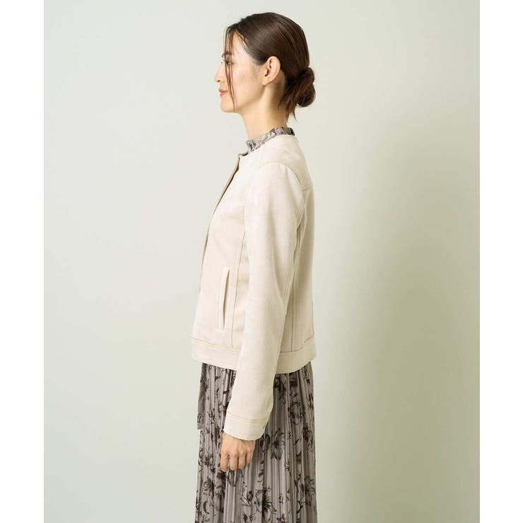 スエードノーカラージャケット | a.v.v【WOMEN】 | 詳細画像15 