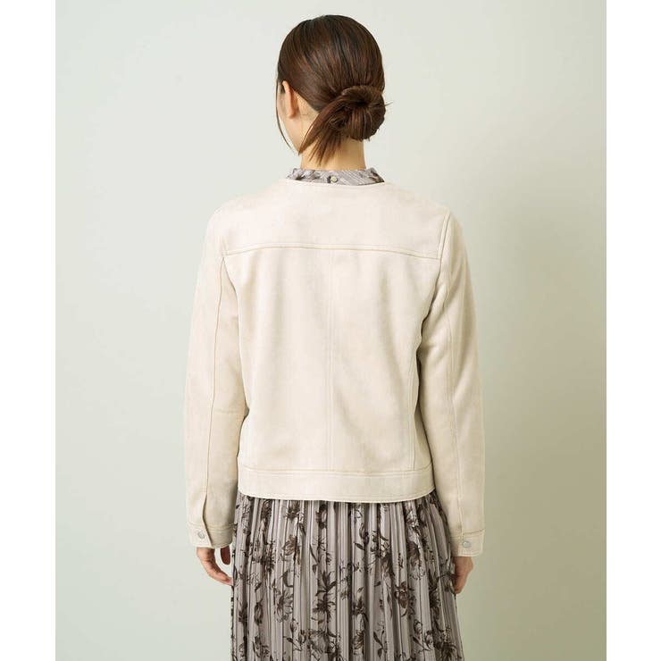 スエードノーカラージャケット | a.v.v【WOMEN】 | 詳細画像16 