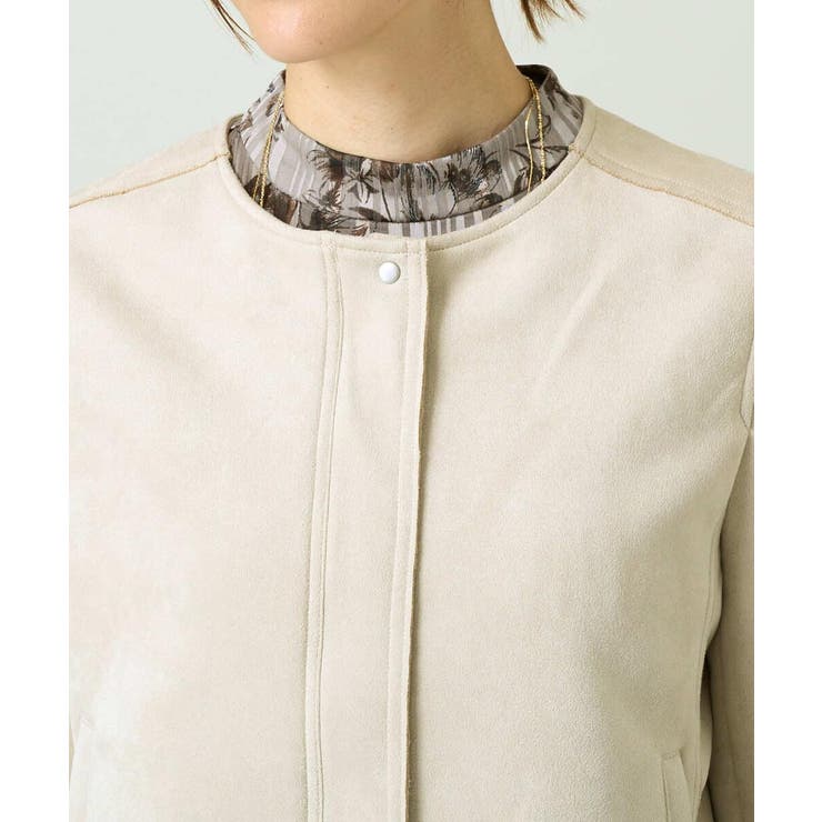 スエードノーカラージャケット | a.v.v【WOMEN】 | 詳細画像18 