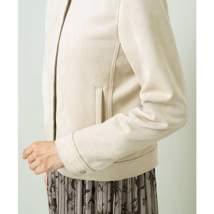 スエードノーカラージャケット | a.v.v【WOMEN】 | 詳細画像19 