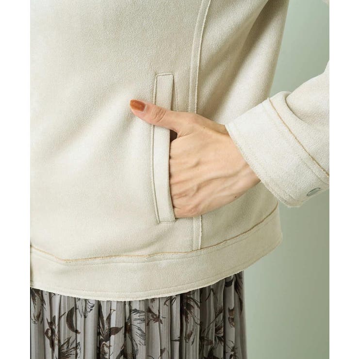 スエードノーカラージャケット | a.v.v【WOMEN】 | 詳細画像21 