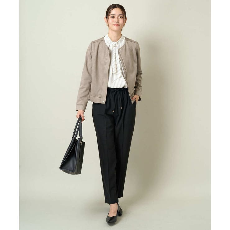 スエードノーカラージャケット | a.v.v【WOMEN】 | 詳細画像3 