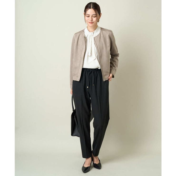 スエードノーカラージャケット | a.v.v【WOMEN】 | 詳細画像4 