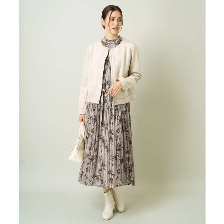 スエードノーカラージャケット | a.v.v【WOMEN】 | 詳細画像6 