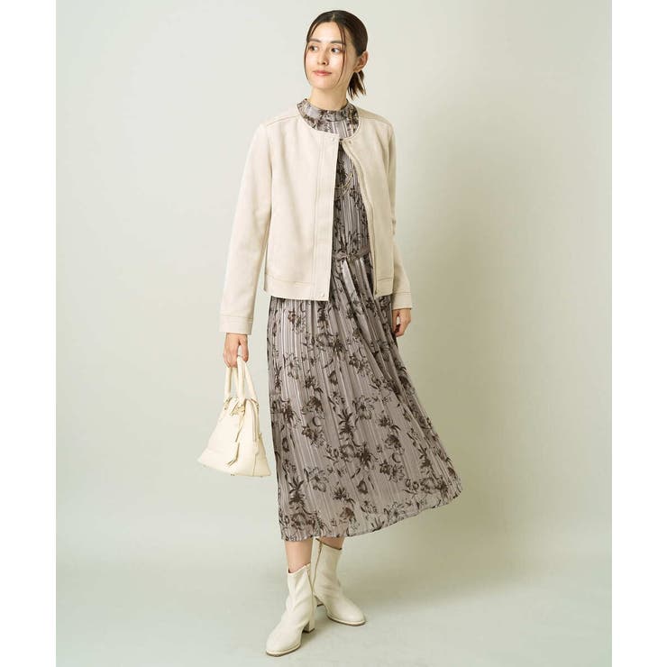 スエードノーカラージャケット | a.v.v【WOMEN】 | 詳細画像8 