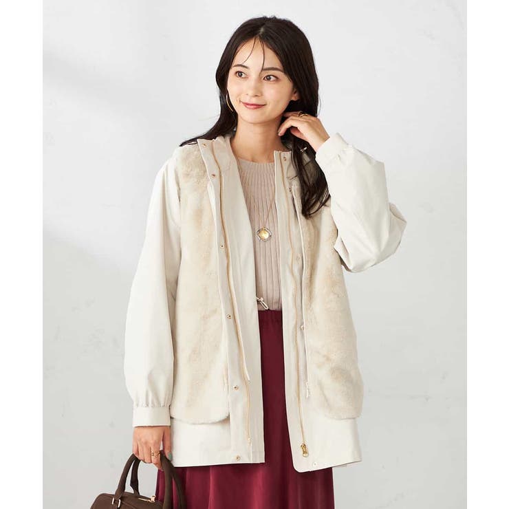 【マルチウェイ】ライナー付フーテッドブルゾン | a.v.v【WOMEN】 | 詳細画像10 