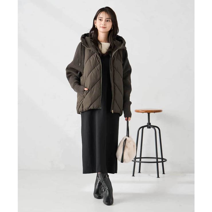 キルトニットドッキングジャケット | a.v.v【WOMEN】 | 詳細画像11 