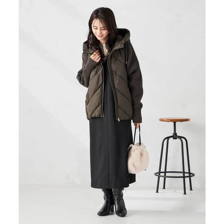 キルトニットドッキングジャケット | a.v.v【WOMEN】 | 詳細画像12 