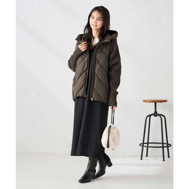 キルトニットドッキングジャケット | a.v.v【WOMEN】 | 詳細画像13 