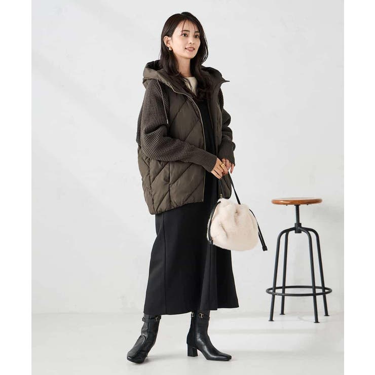 キルトニットドッキングジャケット | a.v.v【WOMEN】 | 詳細画像15 