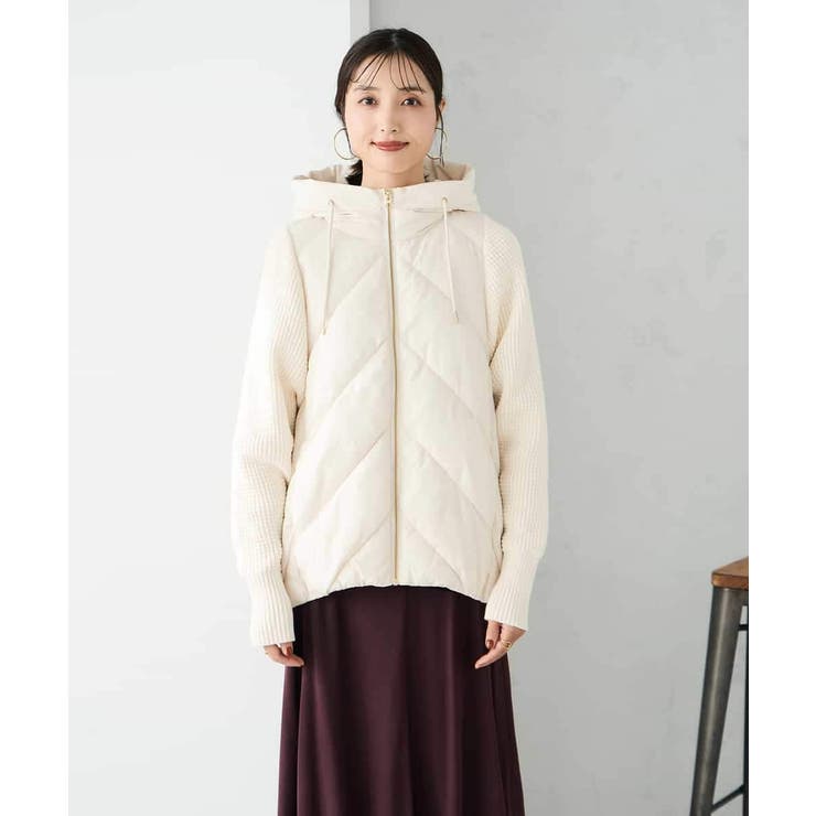 キルトニットドッキングジャケット | a.v.v【WOMEN】 | 詳細画像22 