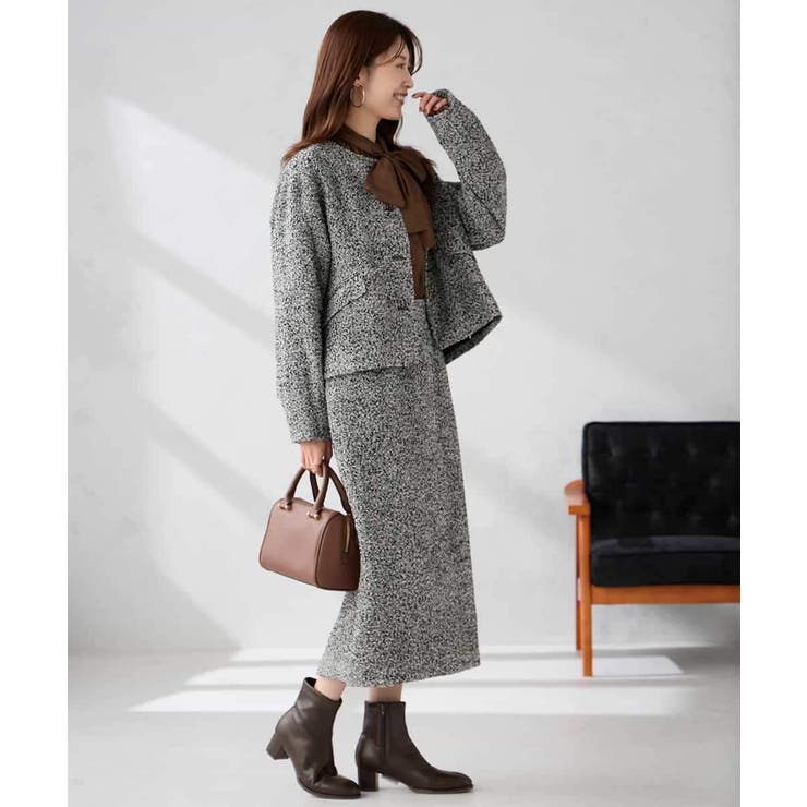 ブークレノーカラージャケット | a.v.v【WOMEN】 | 詳細画像10 