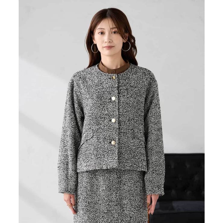 ブークレノーカラージャケット | a.v.v【WOMEN】 | 詳細画像11 