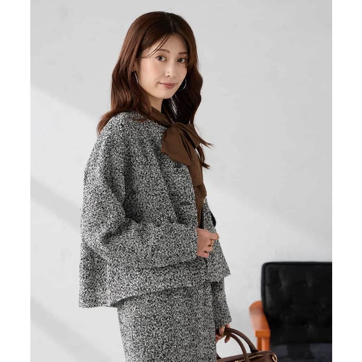 ブークレノーカラージャケット | a.v.v【WOMEN】 | 詳細画像4 