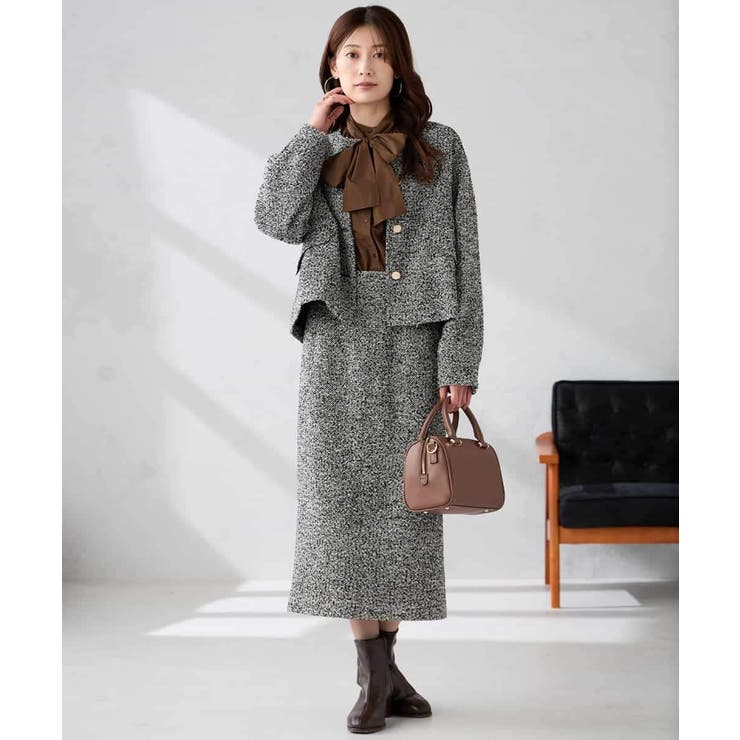 ブークレノーカラージャケット | a.v.v【WOMEN】 | 詳細画像6 