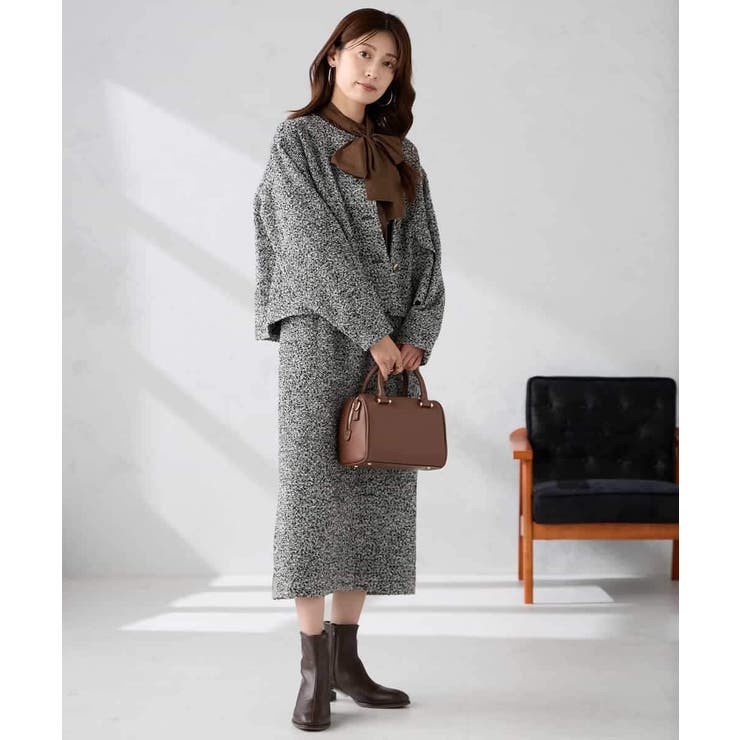 ブークレノーカラージャケット | a.v.v【WOMEN】 | 詳細画像7 