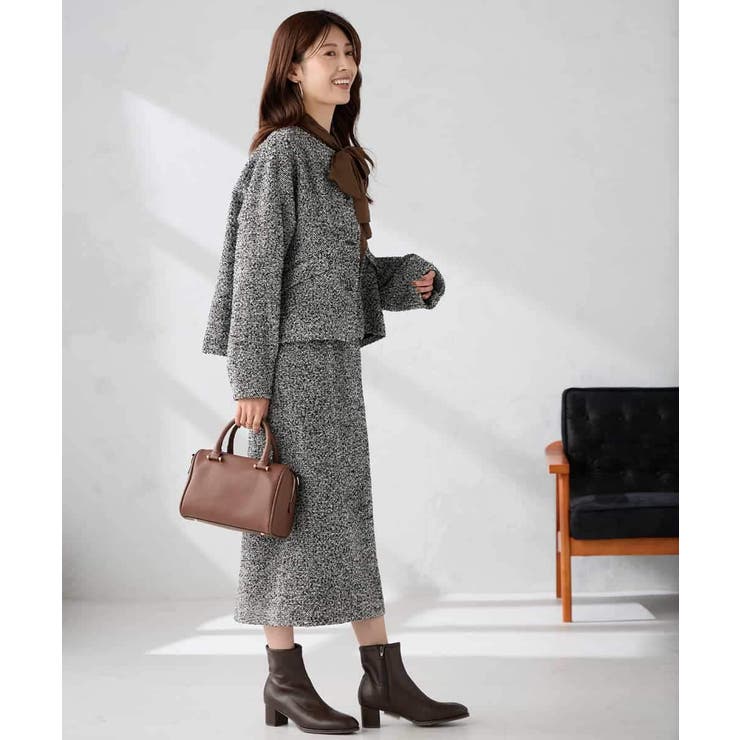 ブークレノーカラージャケット | a.v.v【WOMEN】 | 詳細画像9 