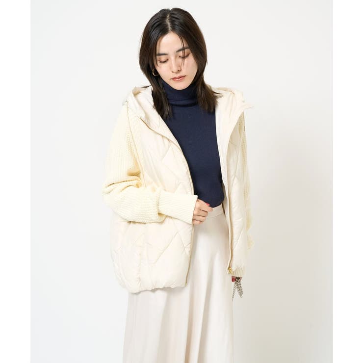 キルトニットドッキングジャケット[品番：ITKW0018749]｜a.v.v【WOMEN