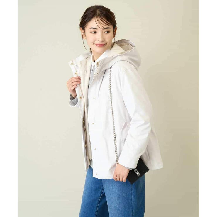 撥水】ライナー付きフーテッドブルゾン[品番：ITKW0018393