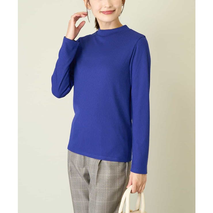 ブルー | プチハイネックリブトップス | a.v.v【WOMEN】