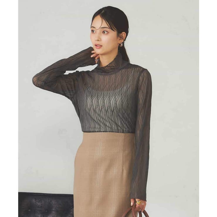 シアーウェーブハイネックカットソー | a.v.v【WOMEN】 | 詳細画像21 