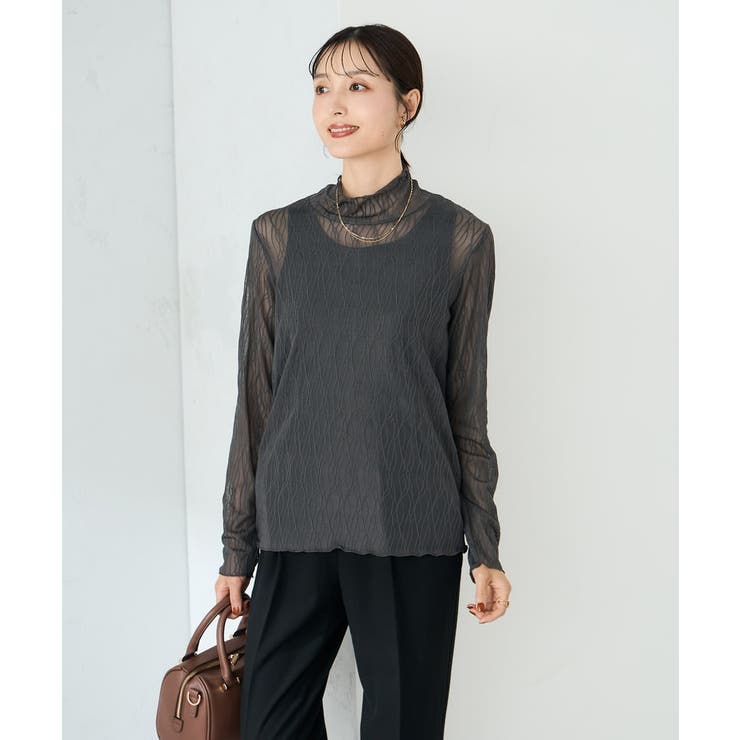 シアーウェーブハイネックカットソー | a.v.v【WOMEN】 | 詳細画像29 