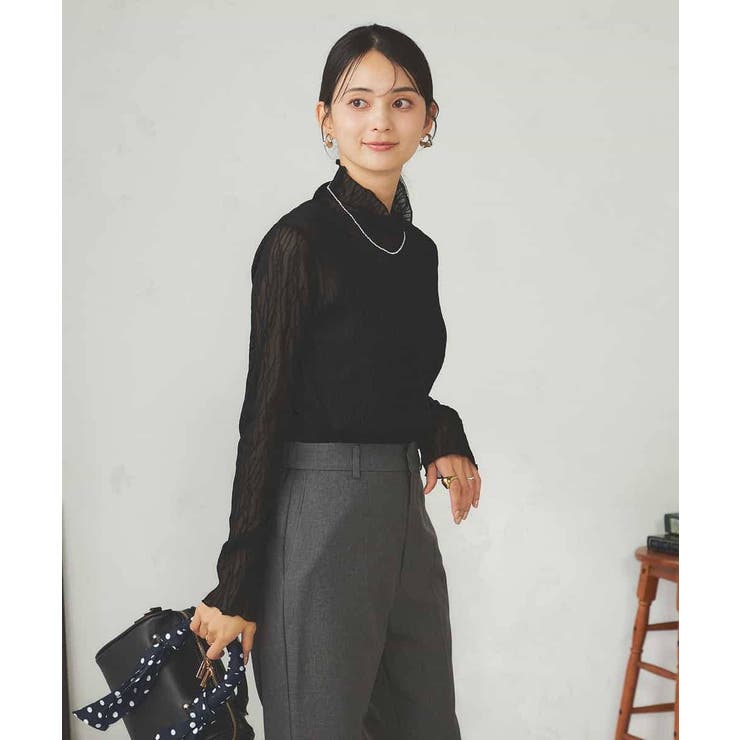 シアーウェーブハイネックカットソー | a.v.v【WOMEN】 | 詳細画像32 