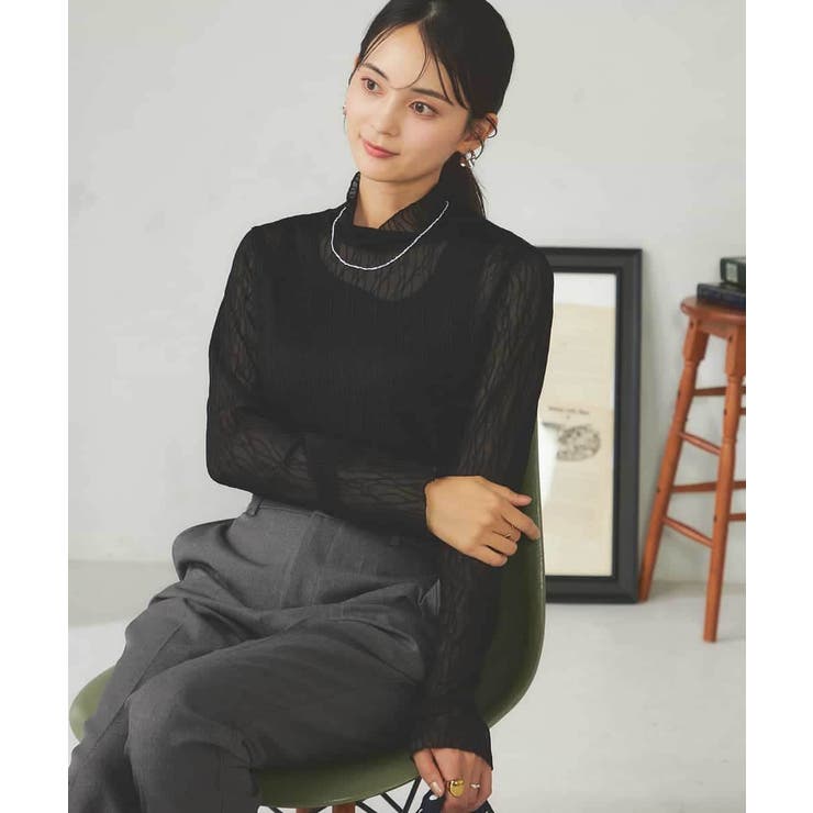 シアーウェーブハイネックカットソー | a.v.v【WOMEN】 | 詳細画像35 