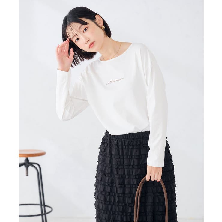 アソート ロゴ プリント 長袖 Tシャツ | a.v.v【WOMEN】 | 詳細画像23 