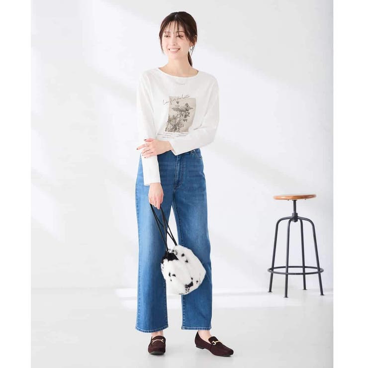アソート ロゴ プリント 長袖 Tシャツ | a.v.v【WOMEN】 | 詳細画像5 
