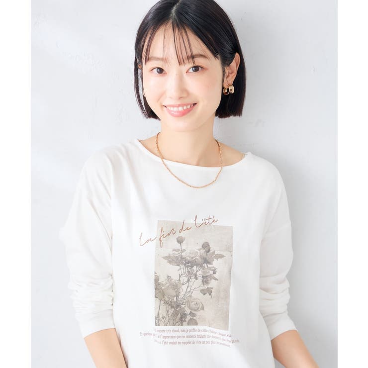 アソート ロゴ プリント 長袖 Tシャツ | a.v.v【WOMEN】 | 詳細画像6 