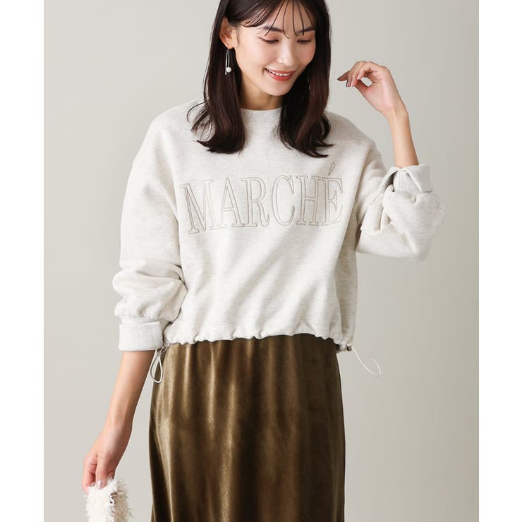 ドロストヘムショートロゴスウェット[品番：ITKW0014718]｜a.v.v