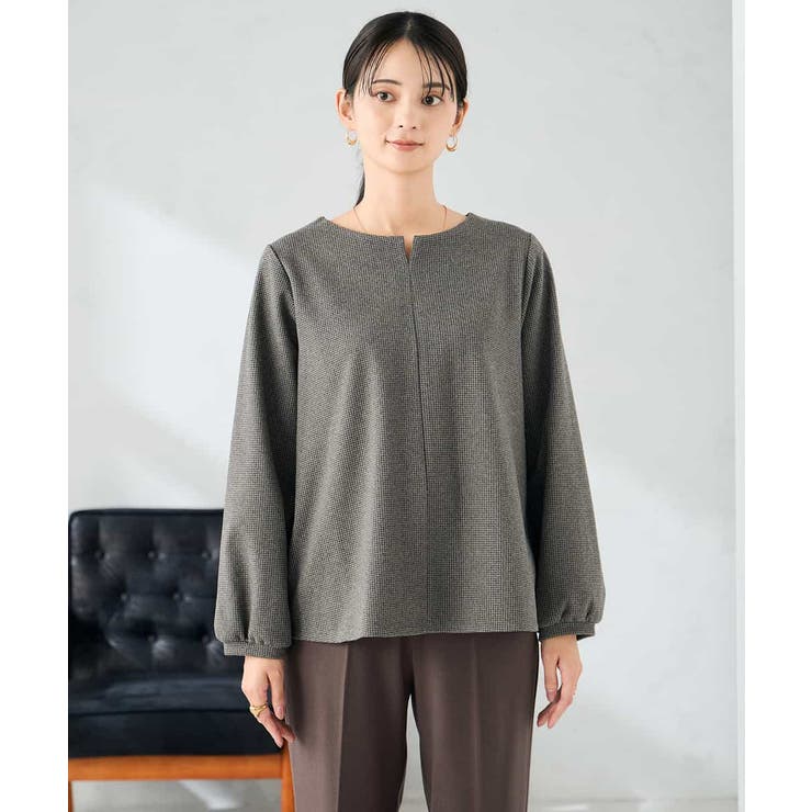 千鳥ジャガードトップス | a.v.v【WOMEN】 | 詳細画像15 