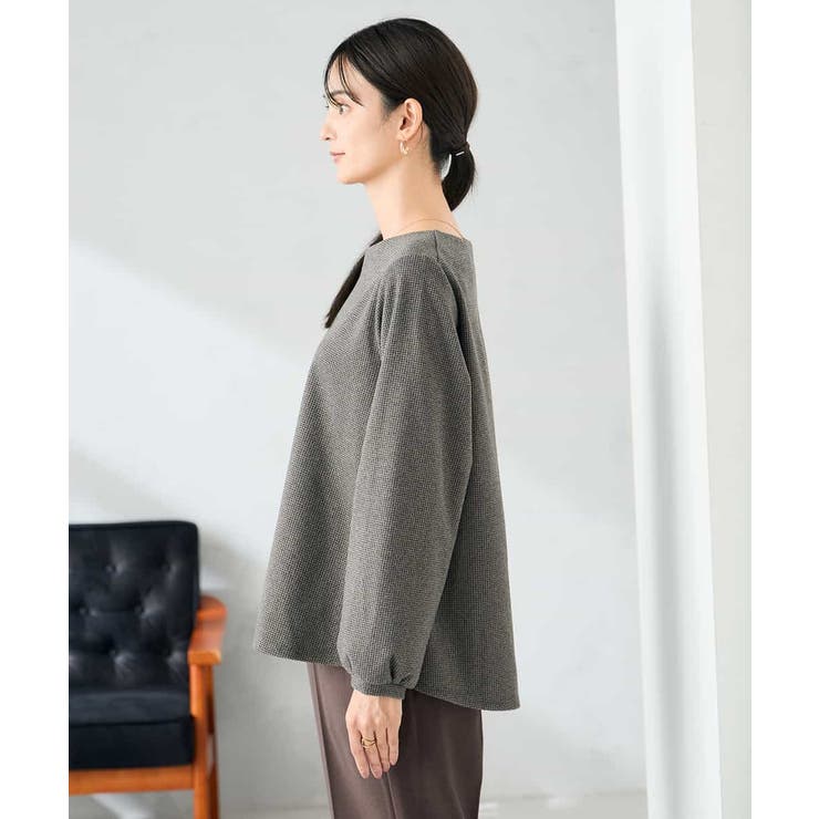 千鳥ジャガードトップス | a.v.v【WOMEN】 | 詳細画像16 