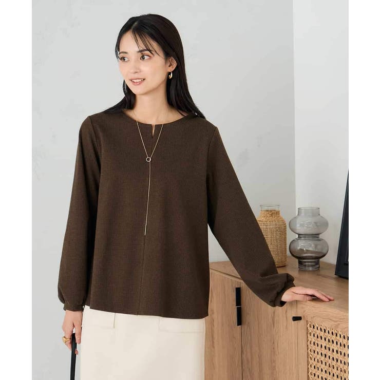 千鳥ジャガードトップス | a.v.v【WOMEN】 | 詳細画像2 