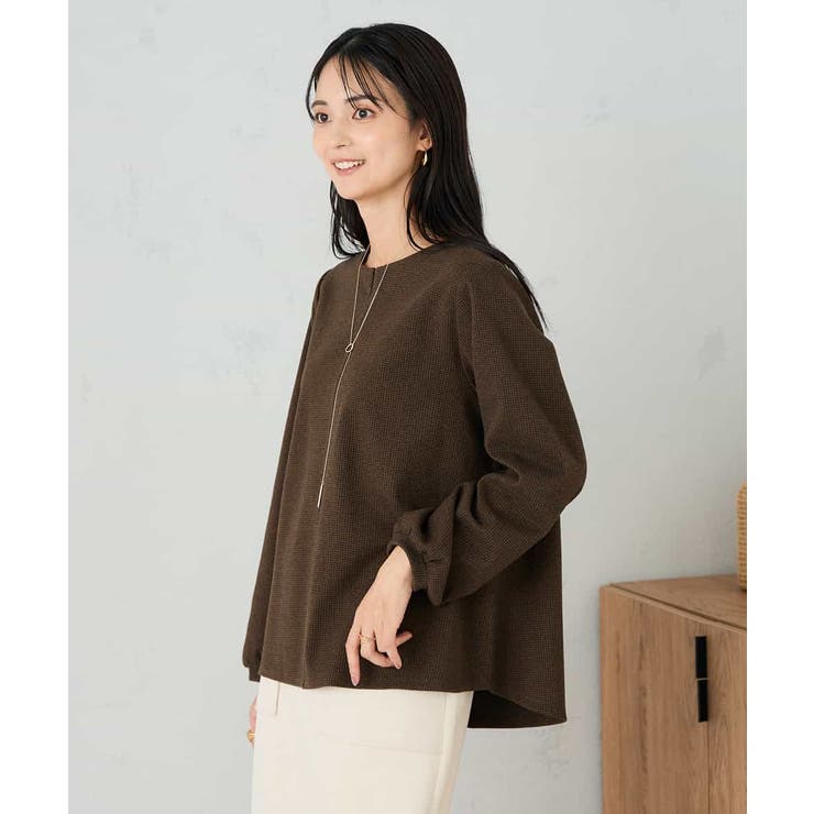 千鳥ジャガードトップス | a.v.v【WOMEN】 | 詳細画像3 