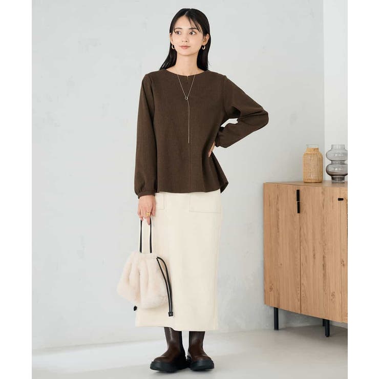 千鳥ジャガードトップス | a.v.v【WOMEN】 | 詳細画像4 