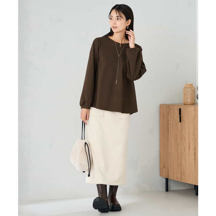 千鳥ジャガードトップス | a.v.v【WOMEN】 | 詳細画像5 