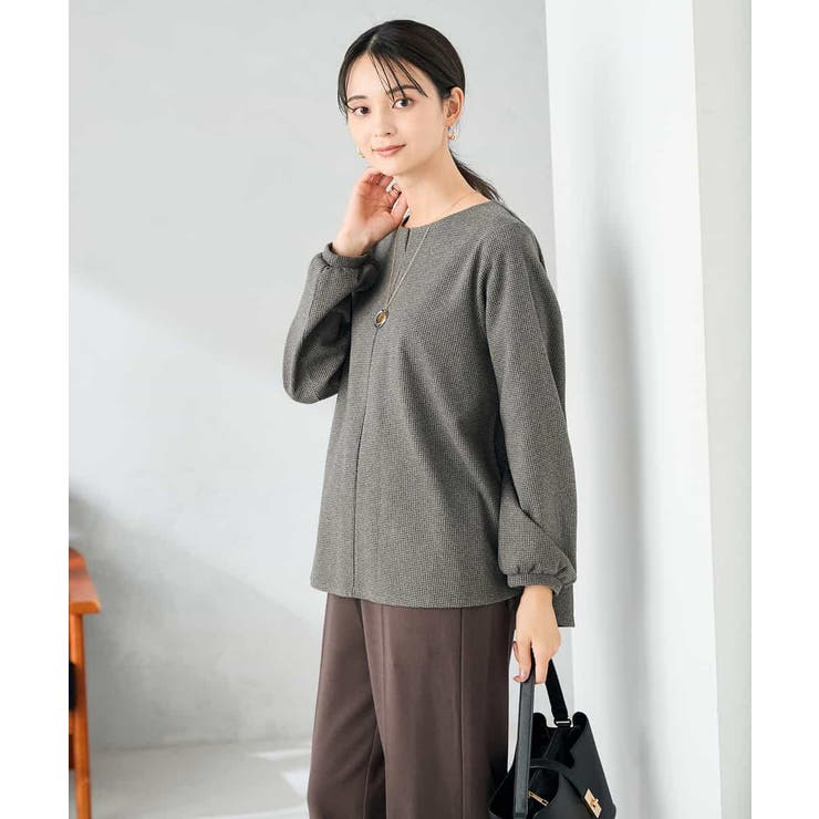 千鳥ジャガードトップス | a.v.v【WOMEN】 | 詳細画像9 