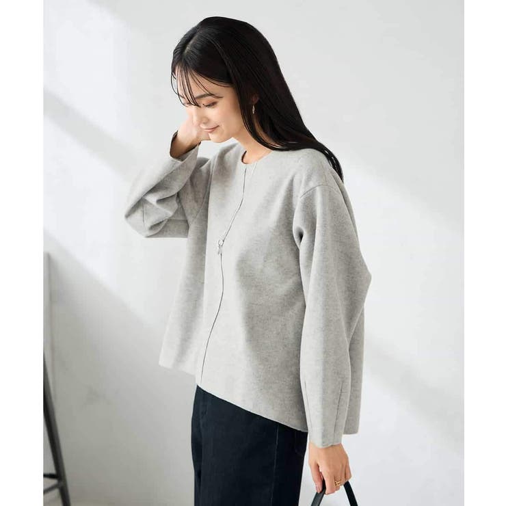 【洗える/ストレッチ 】ウールライクジャージプルオーバー | a.v.v【WOMEN】 | 詳細画像10 