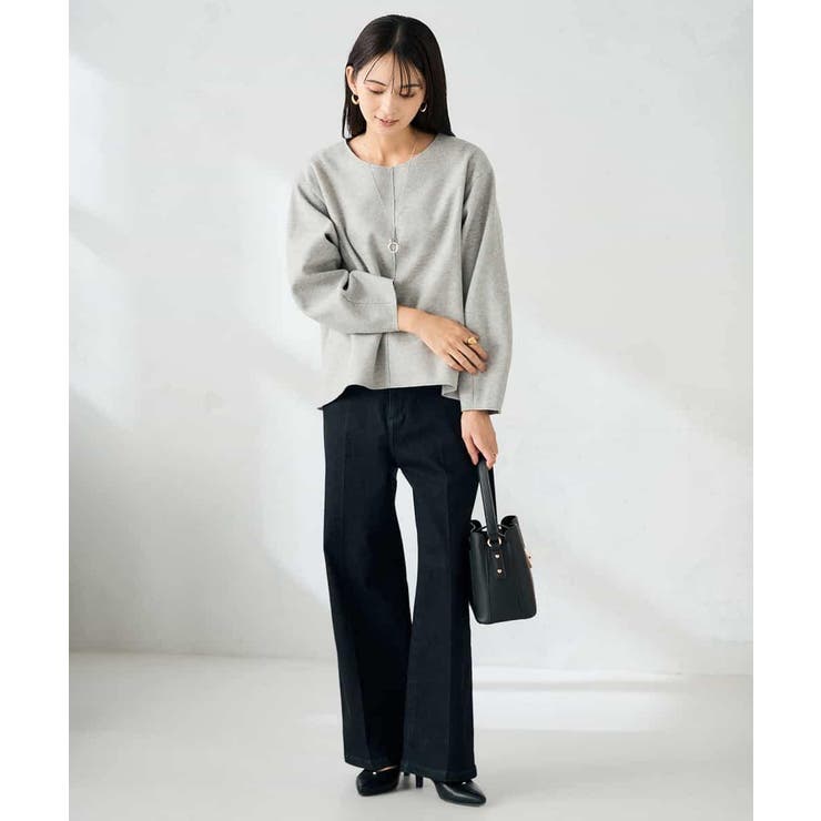 【洗える/ストレッチ 】ウールライクジャージプルオーバー | a.v.v【WOMEN】 | 詳細画像13 