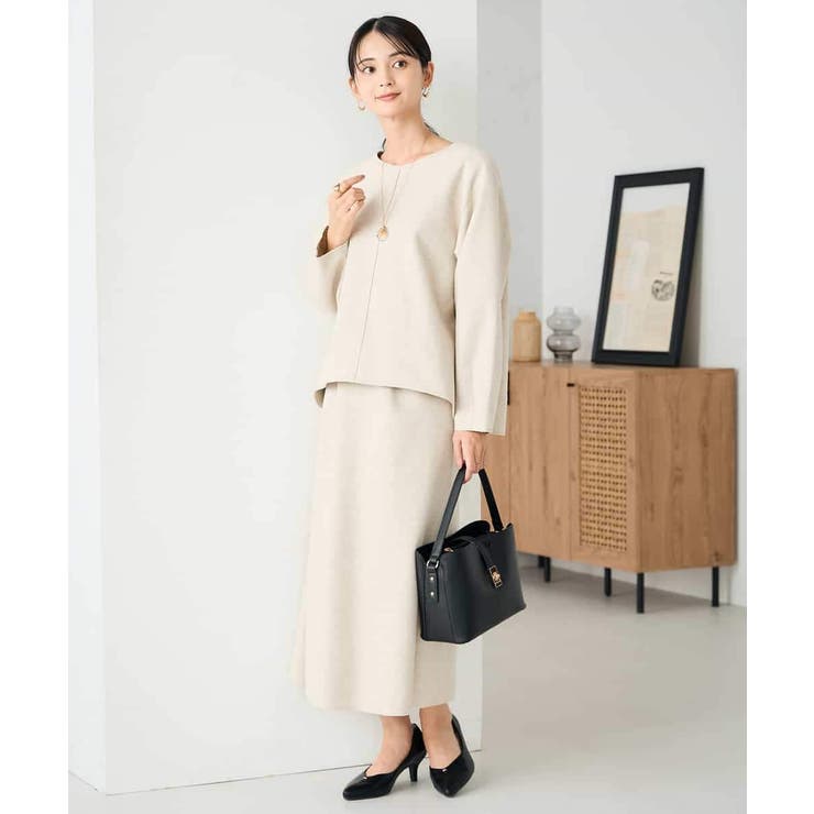 【洗える/ストレッチ 】ウールライクジャージプルオーバー | a.v.v【WOMEN】 | 詳細画像7 