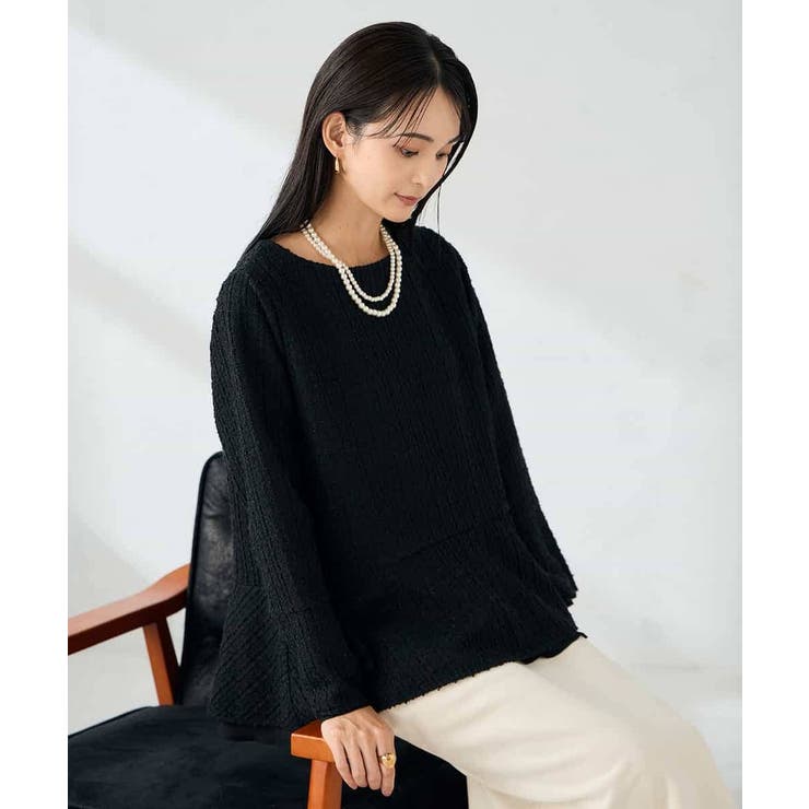 ツイードペプラムトップス | a.v.v【WOMEN】 | 詳細画像13 